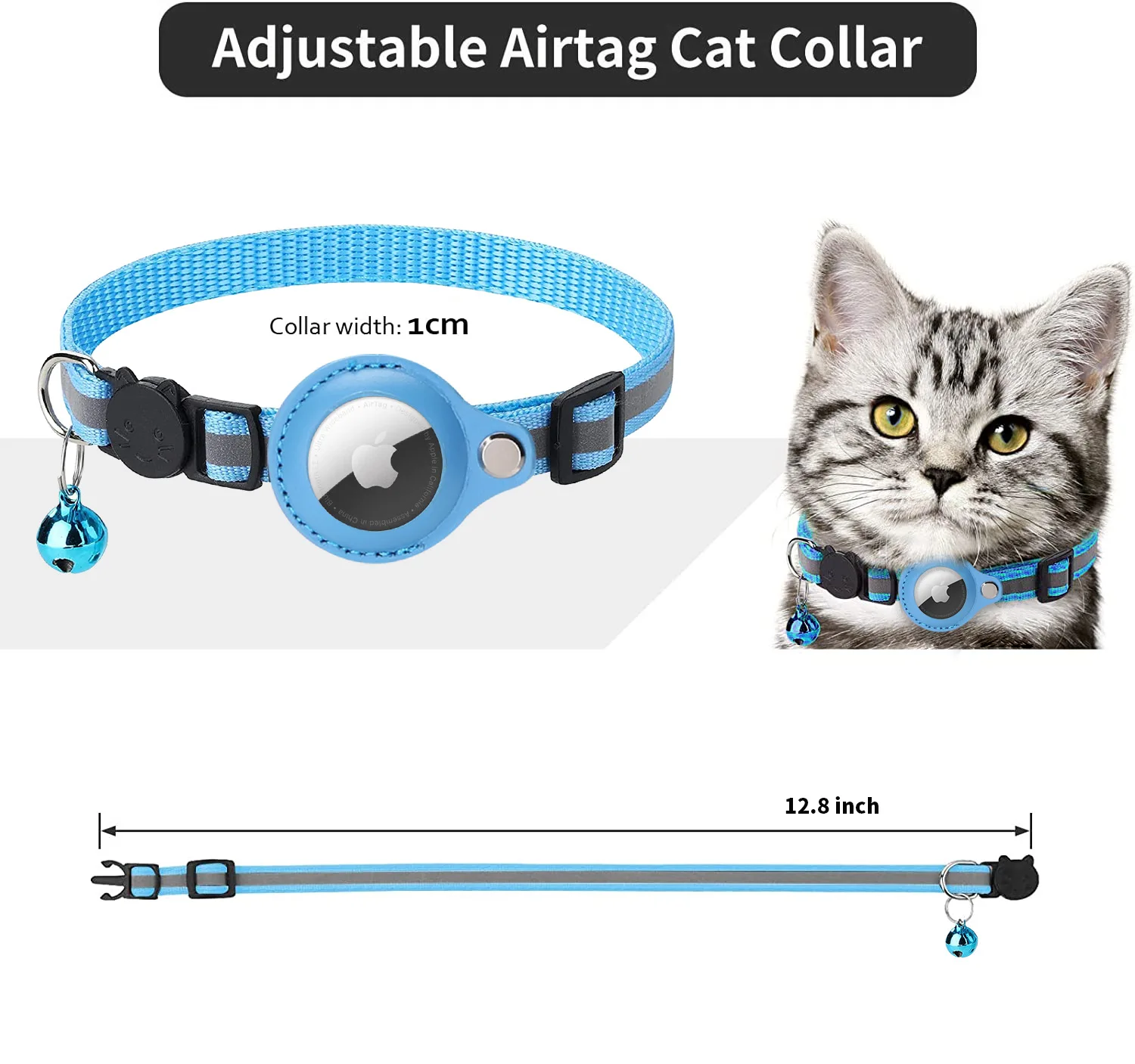 Anti-Lost Cat/Dog Collar for the Apple Airtag Protective Tracker