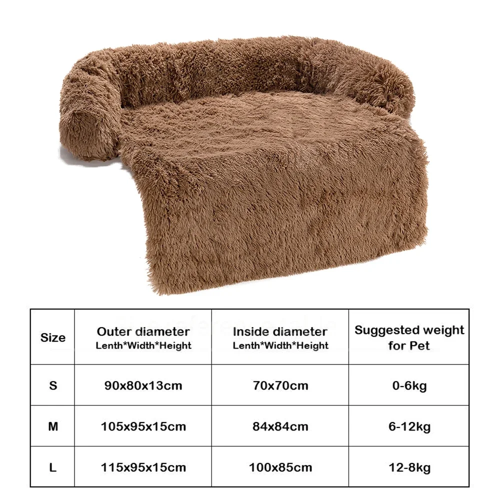 Comfortable Pet Dog Sofa Bed - Soft Home Washable Rug