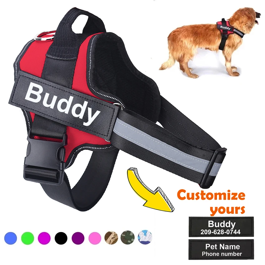 NO PULL Reflective Breathable Pet Harness Vest